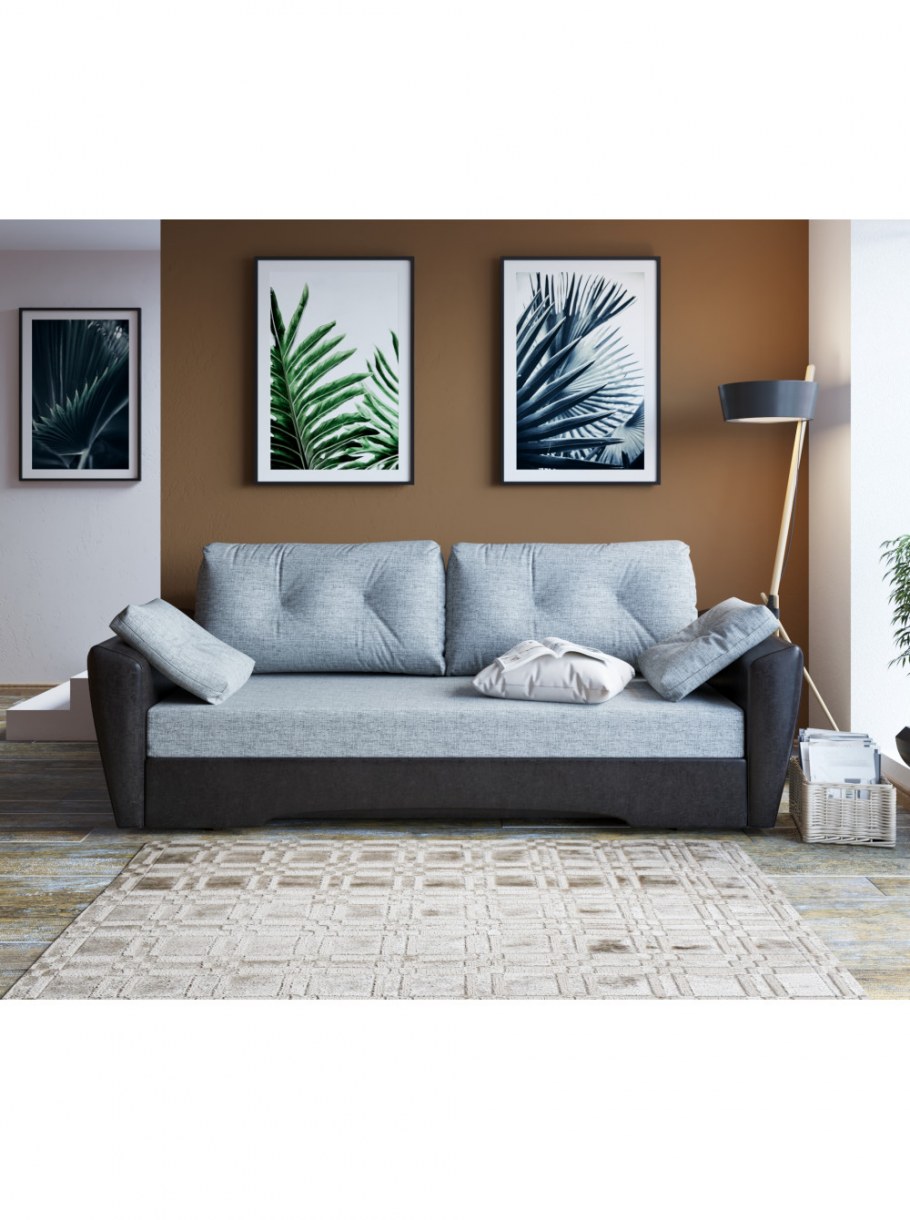 Диван с функциональными подлокотниками