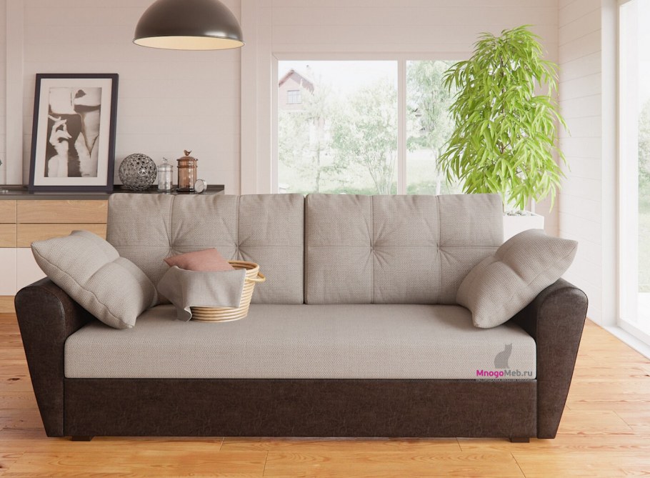 Диван прямой "Амстердам Мираж" тахта грей