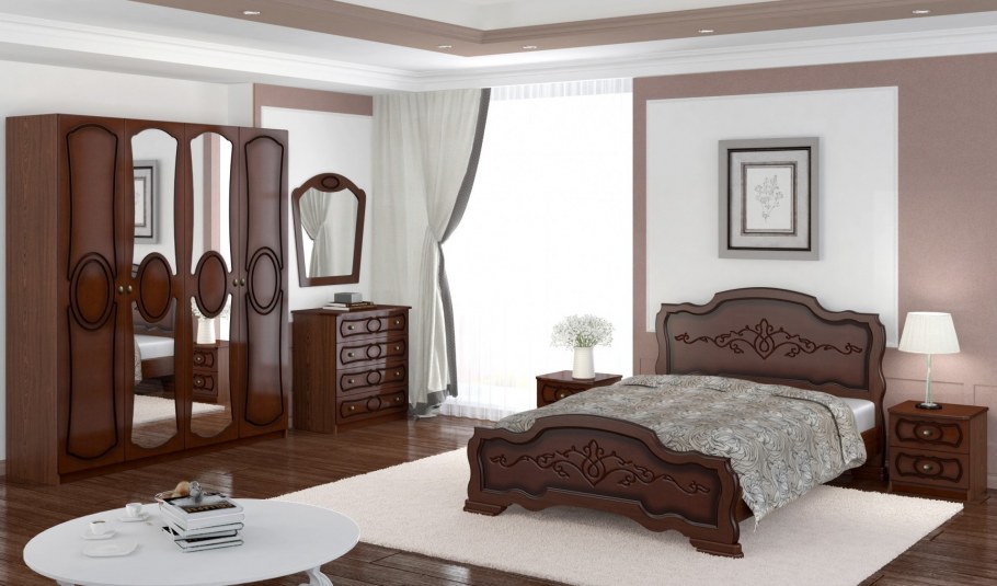 Спальный гарнитур Идиллия орех Браво