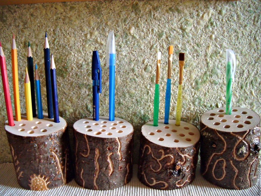 Декор подставки для карандашей