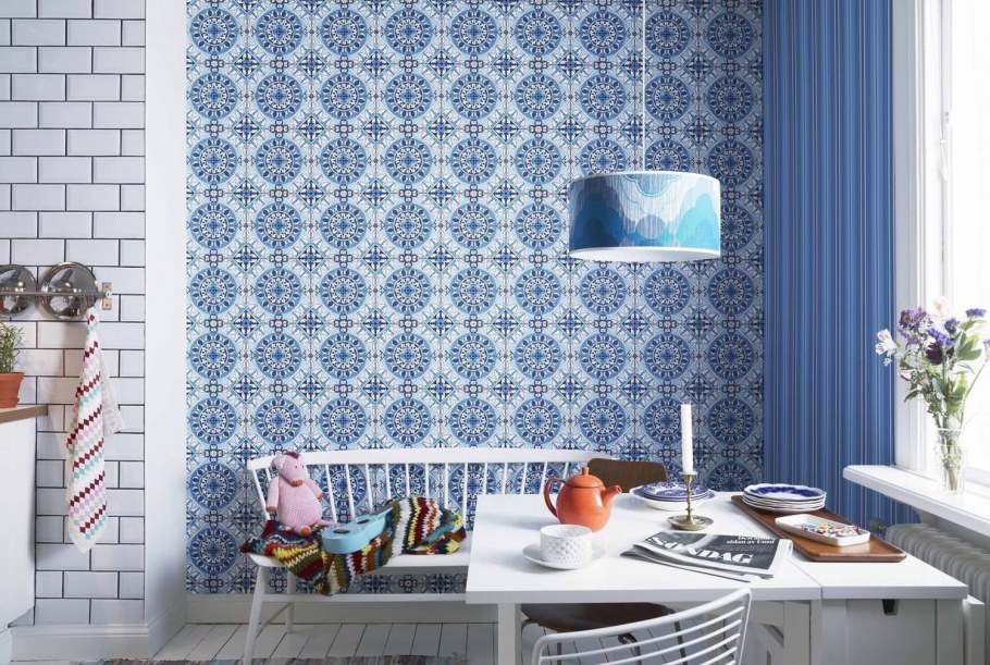 Синяя кухня в стиле Прованс