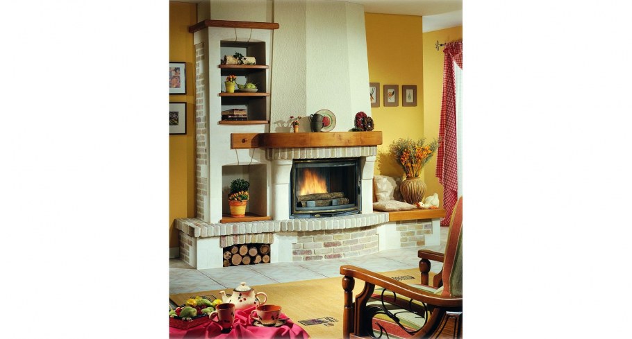 Дровяная печь-камин Chazelles rustique
