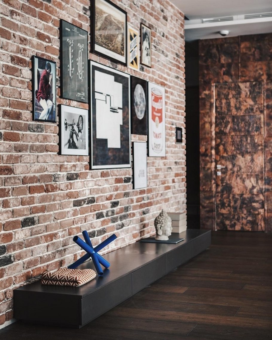 Loft Interior Design кирпич