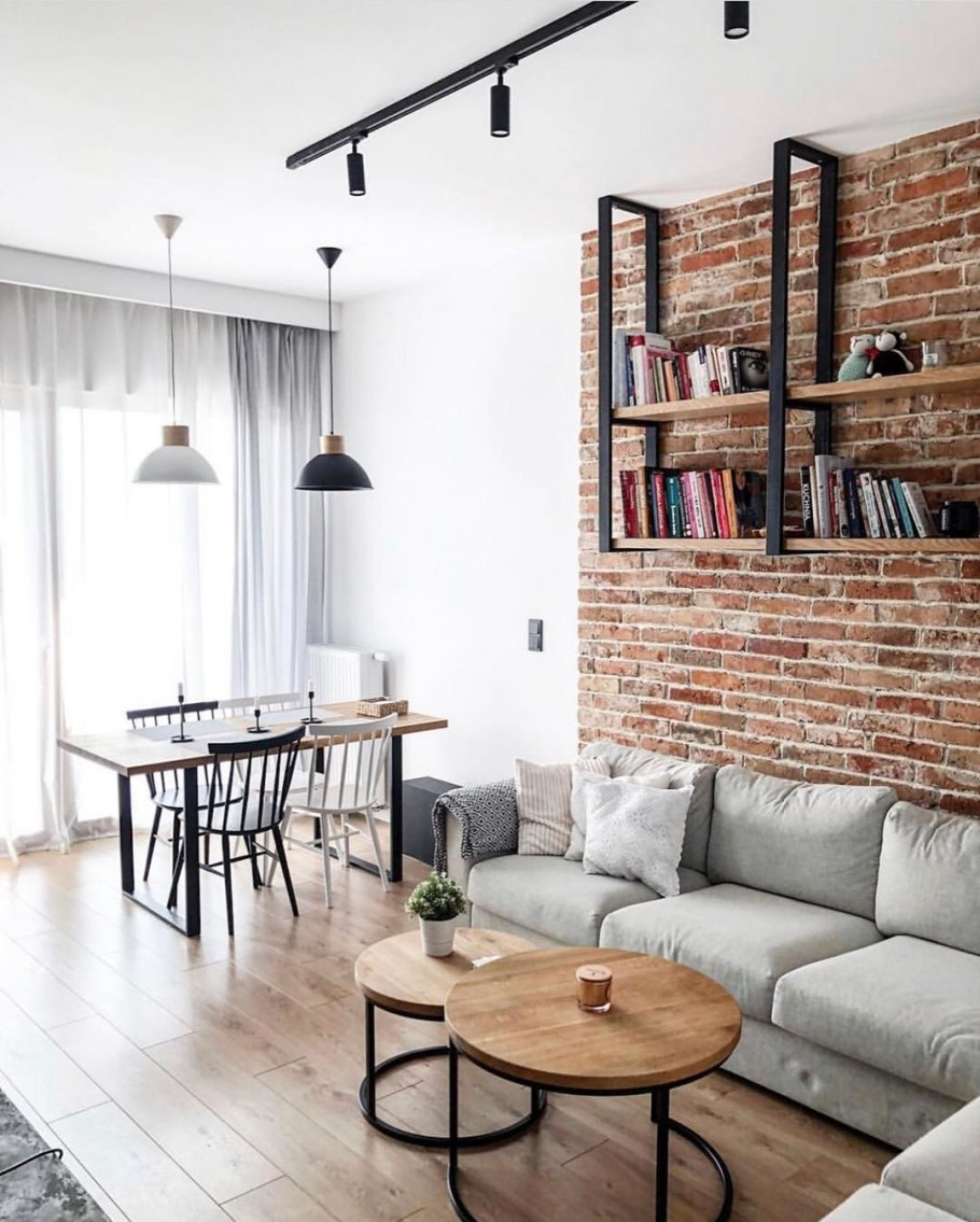 Гостиная Сканди лофт