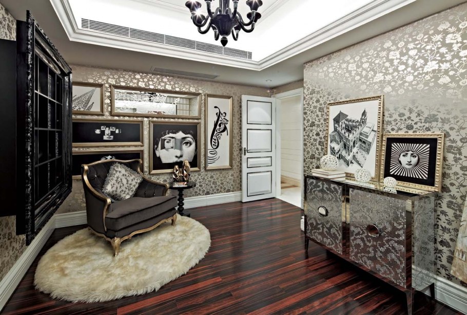 Линолеум для гостиной в классическом стиле