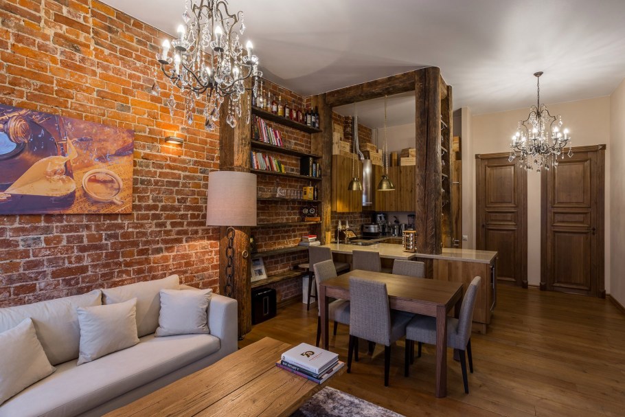 Кухня в стиле Индастриал лофт