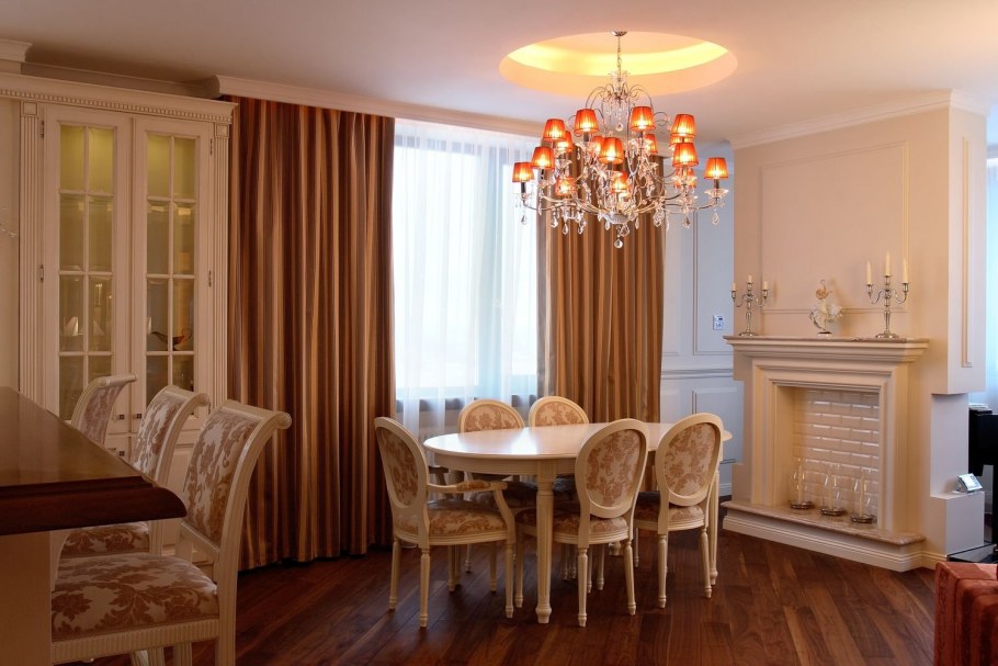 Столовая зона в классическом стиле