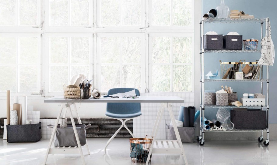 Скандинавский интерьер хранение