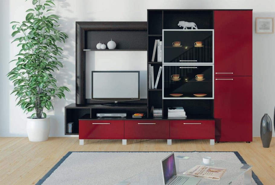 Бордовая кухня