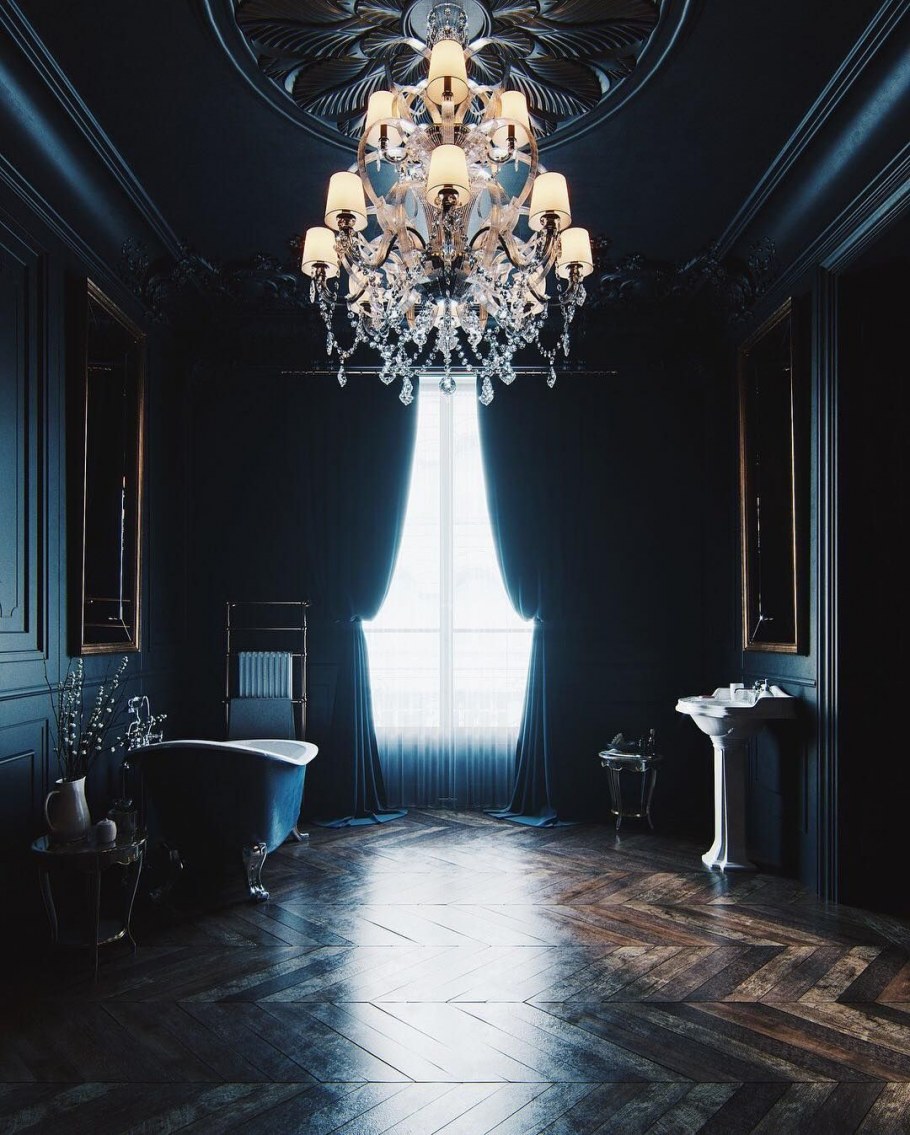 Будуар Викторианская Готика интерьер