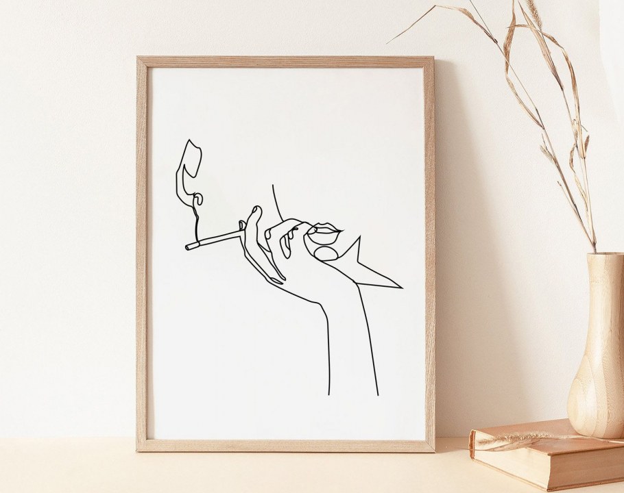 One line Art подарок