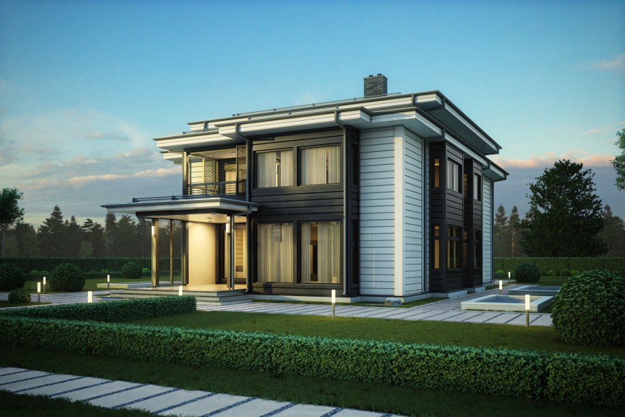 Дом Тироль с плоской крышей