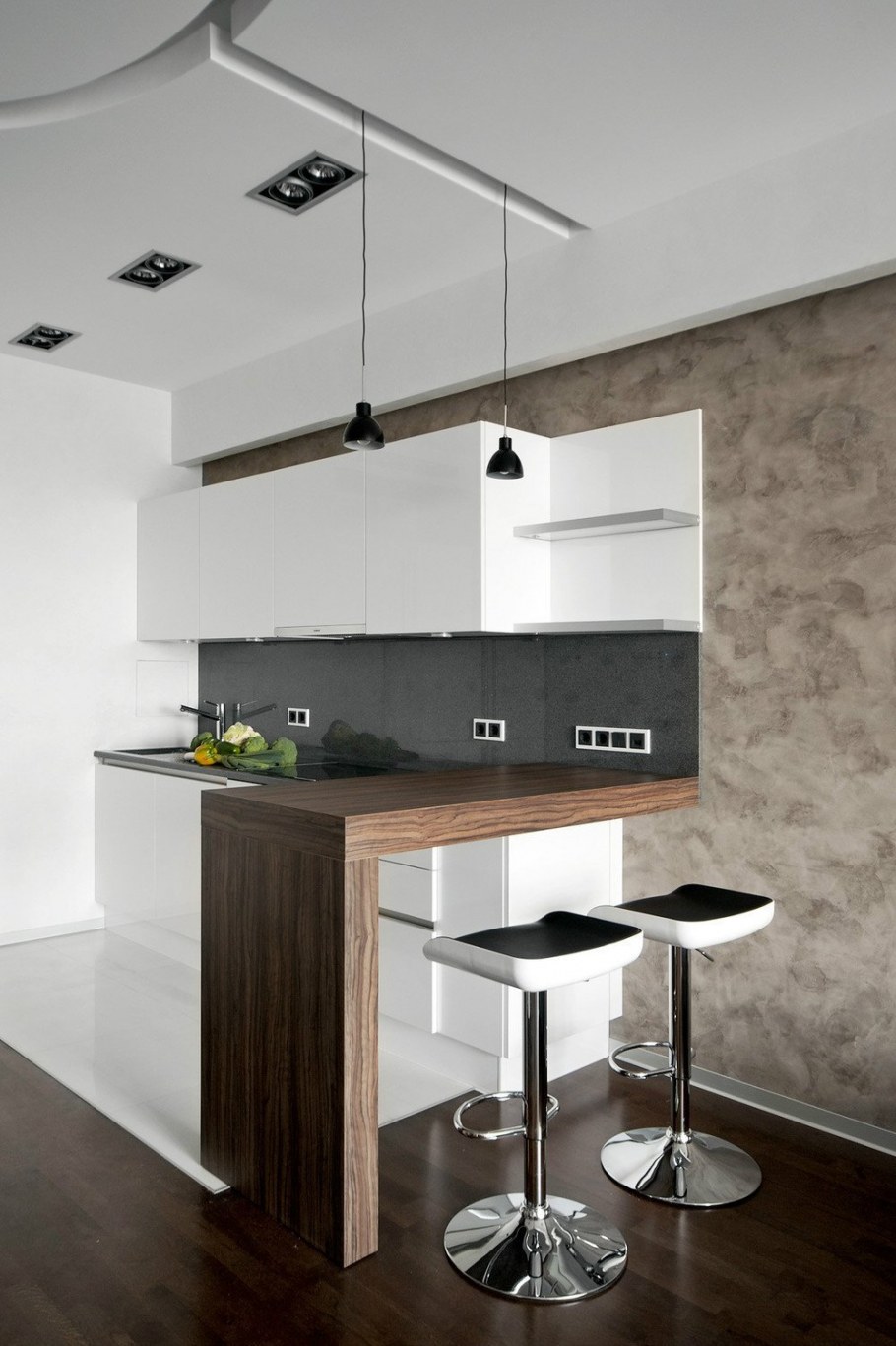 Кухни с барной стойкой