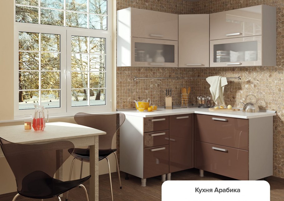 Классическая кухня молочного цвета