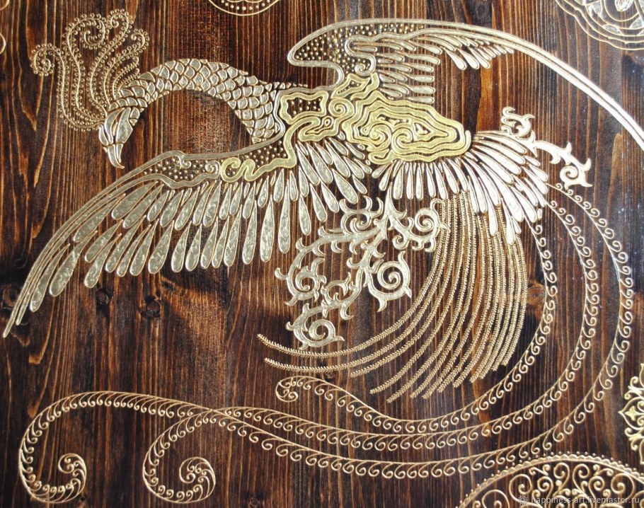 Панно на стену золото