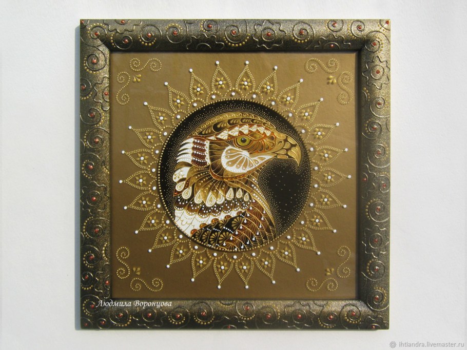 Панно на стену золото