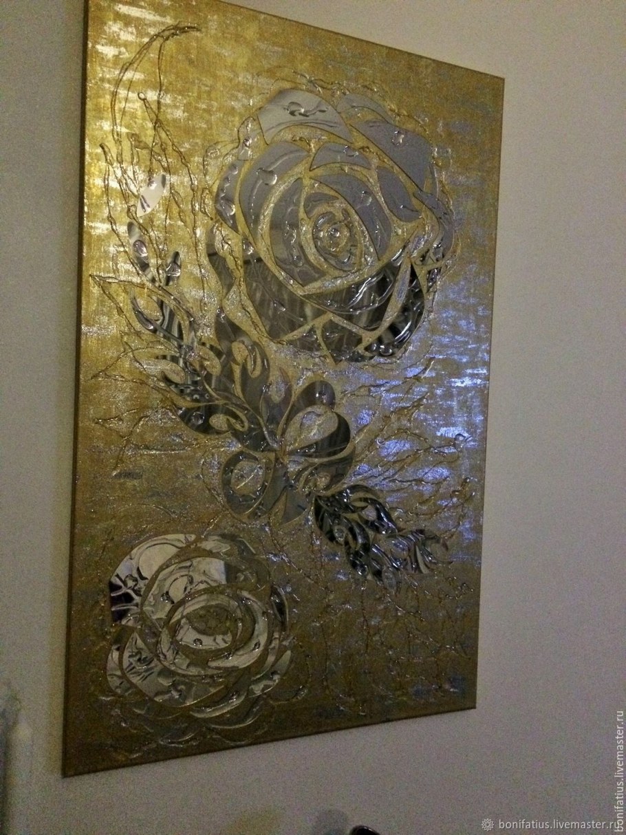 Интерьерная картина золотое перо