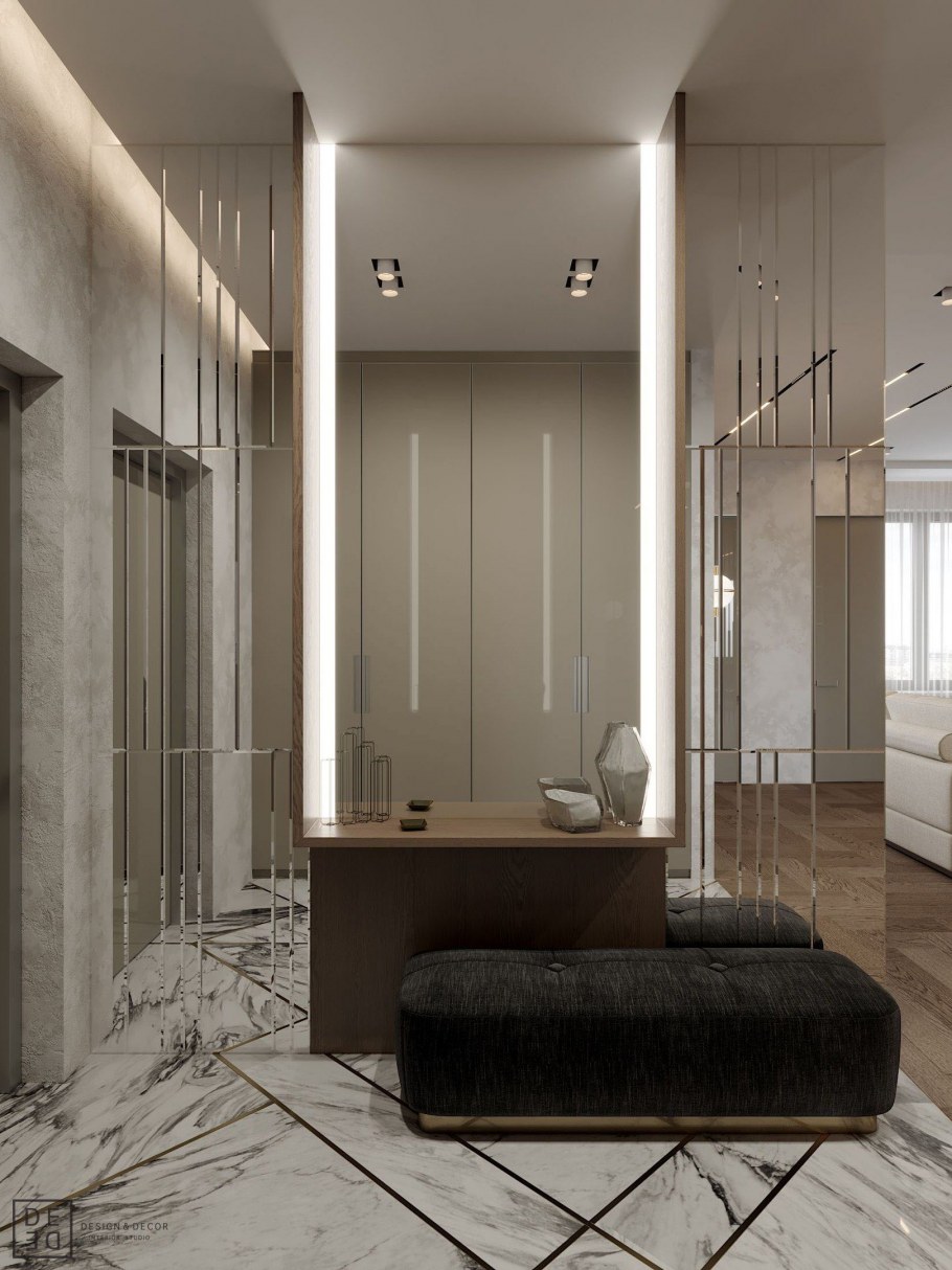 Зеркало в скандинавском интерьере