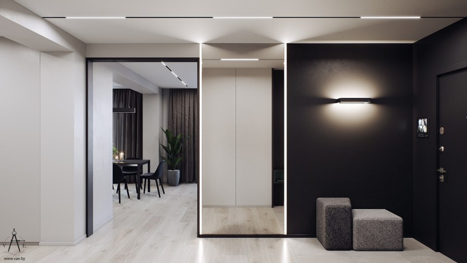 Зеркало в прихожей Минимализм