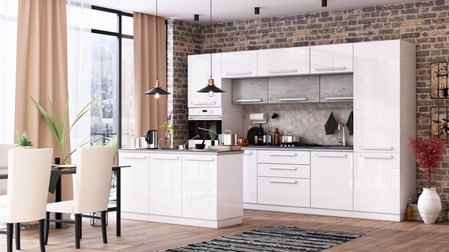 Кухня Герда белый глянец любимый дом