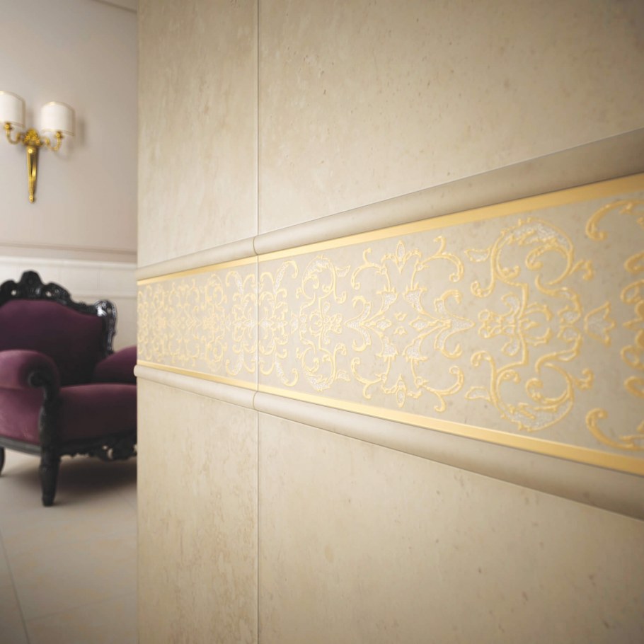 Плитка Версаче Гардения Орхидея