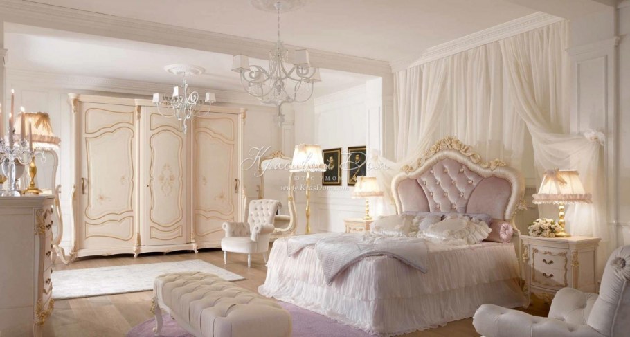 Спальня в светлых тонах