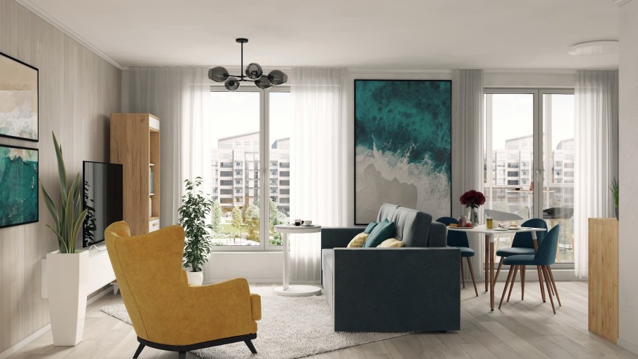 3ds Max проект квартиры