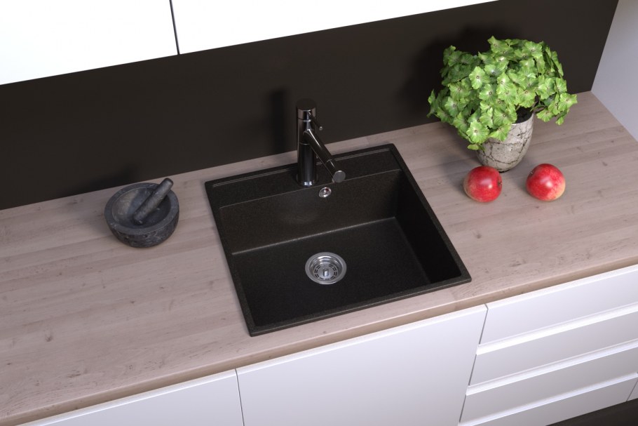 Кухонная мойка FOSTOGRAN FG 52-50 52x50, врезная, белый