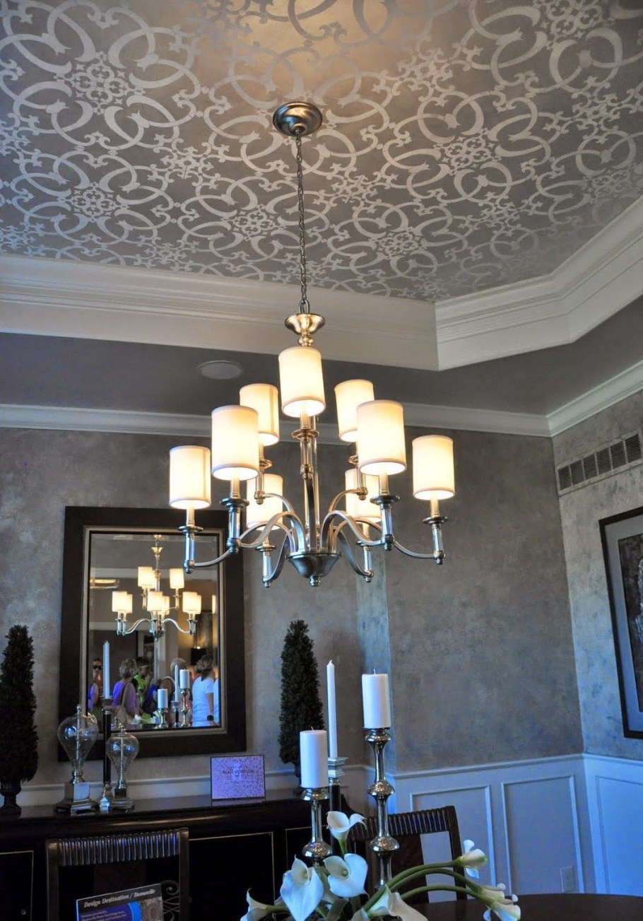 Украсить натяжной потолок