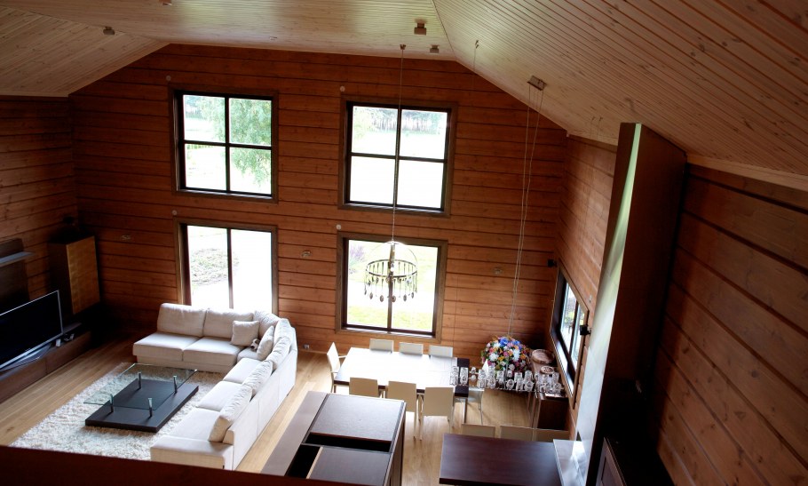 Деревянная вагонка в интерьере