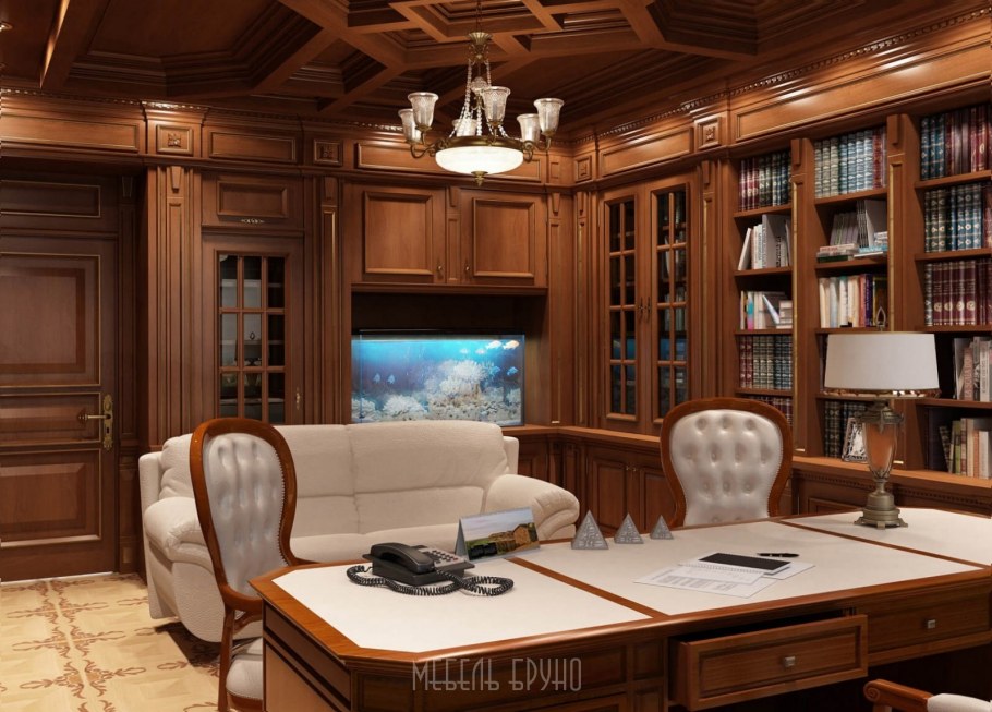 Классический интерьер кабинета