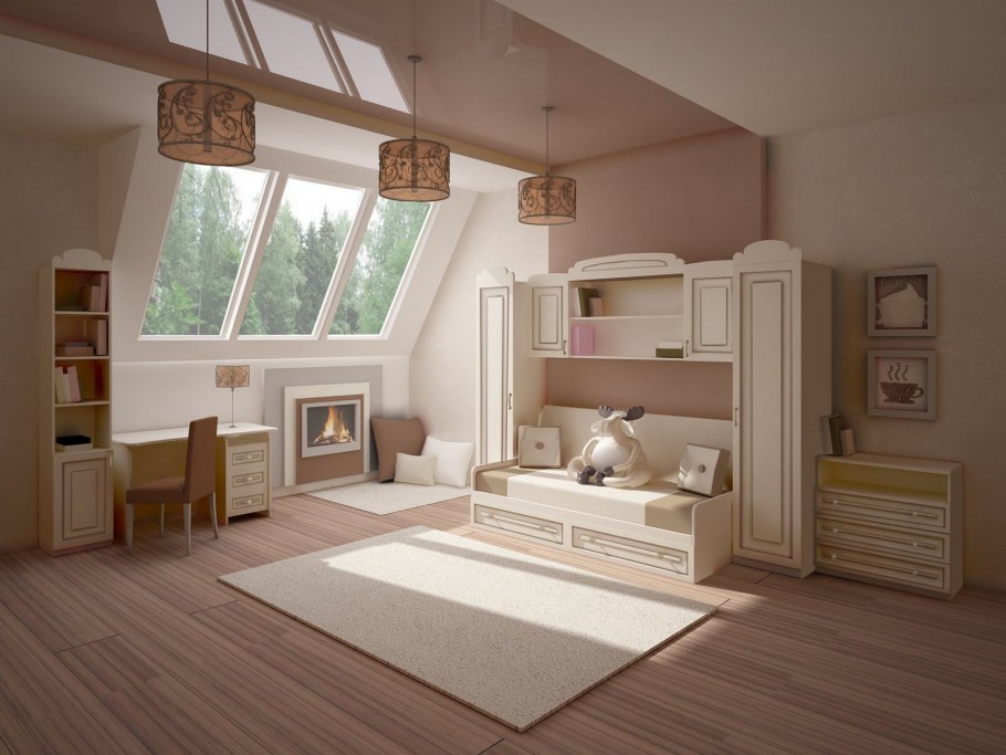 Комната для девочки в американском стиле