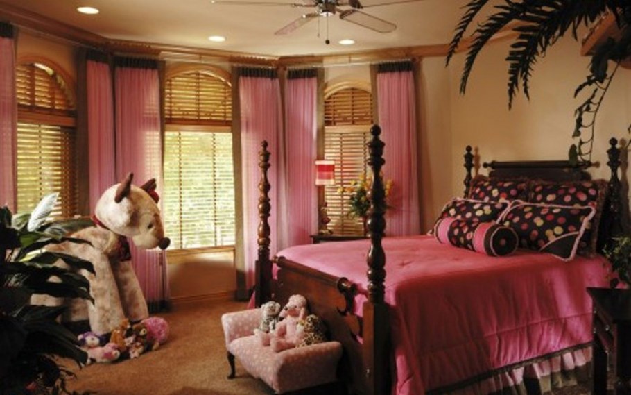 Розовый и коричневый в интерьере