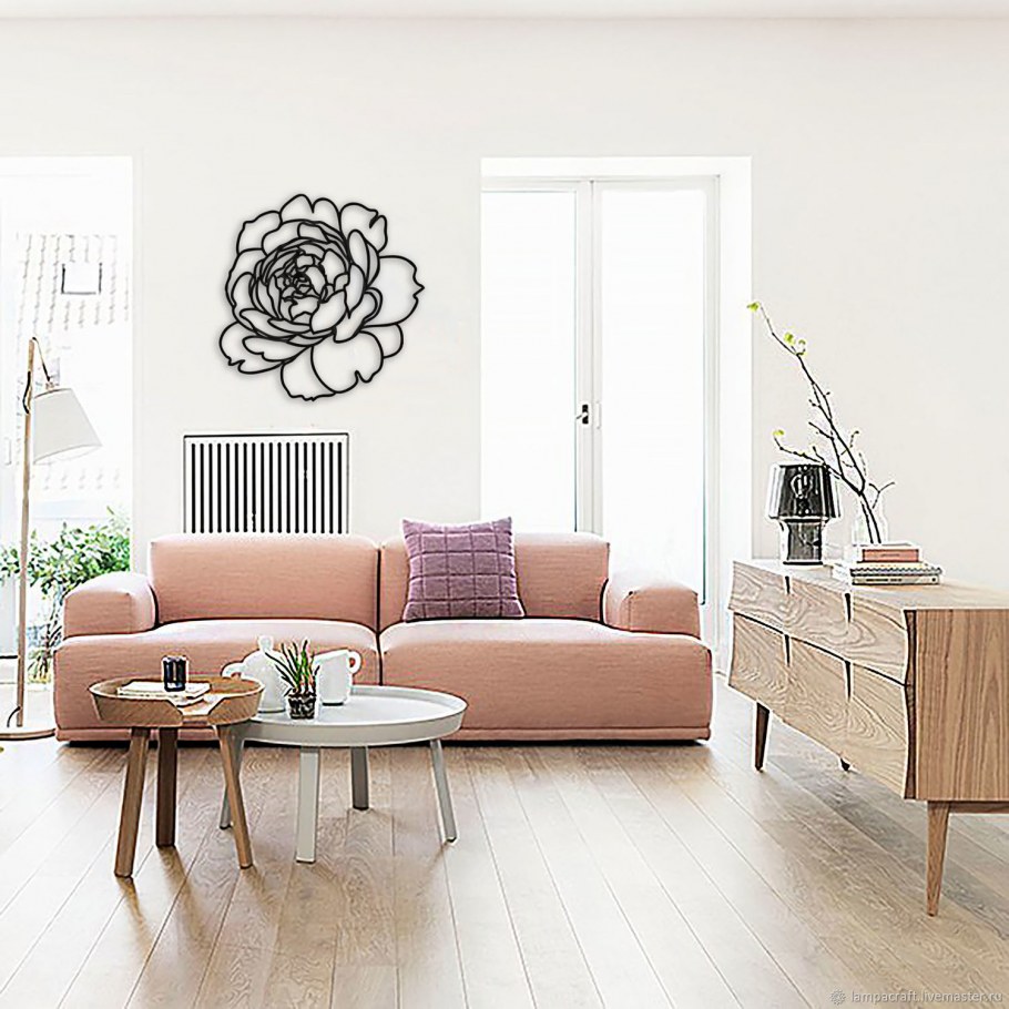 Металлический декор на стену