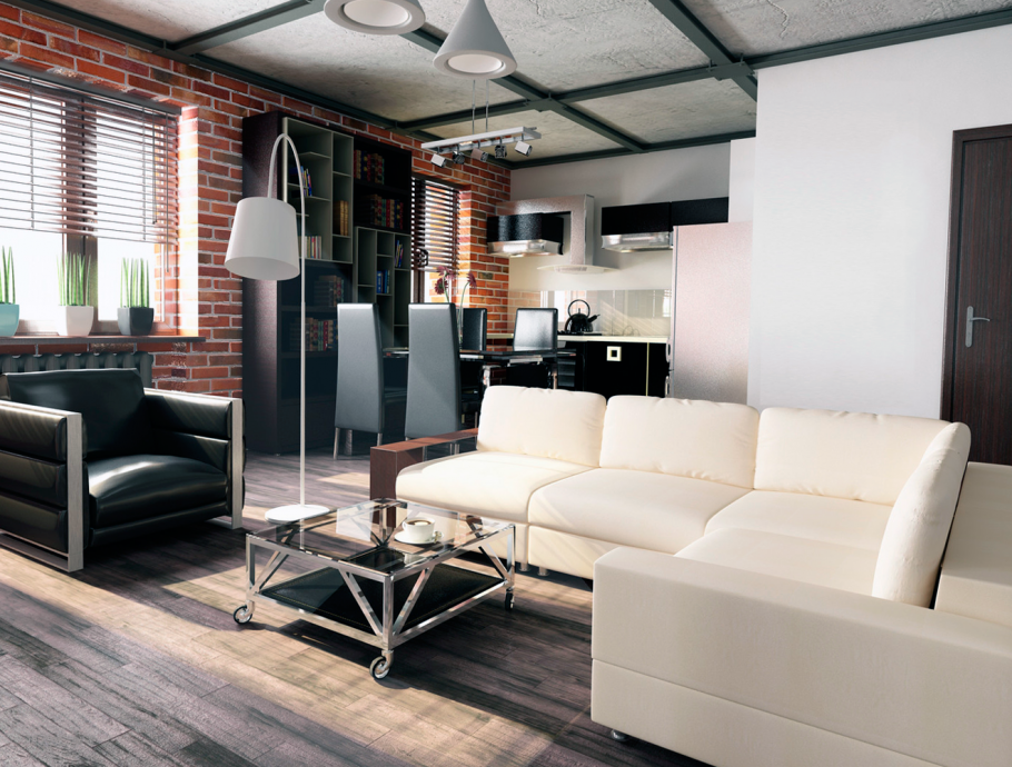 Loft Design Interior кирпич офис