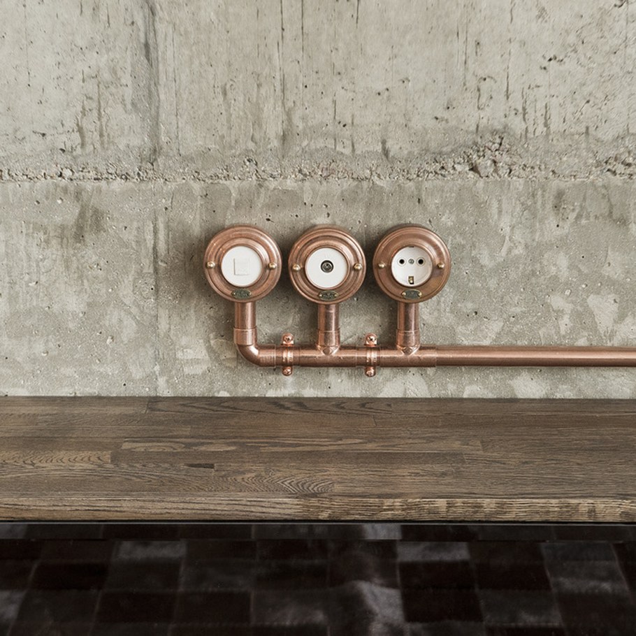 Проводка в медных трубах