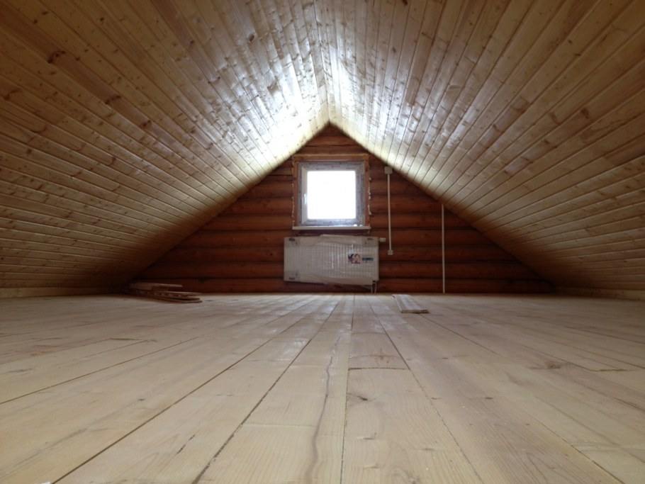 Лофт мансарда двускатная крыша