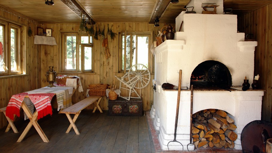 Интерьер крестьянской избы