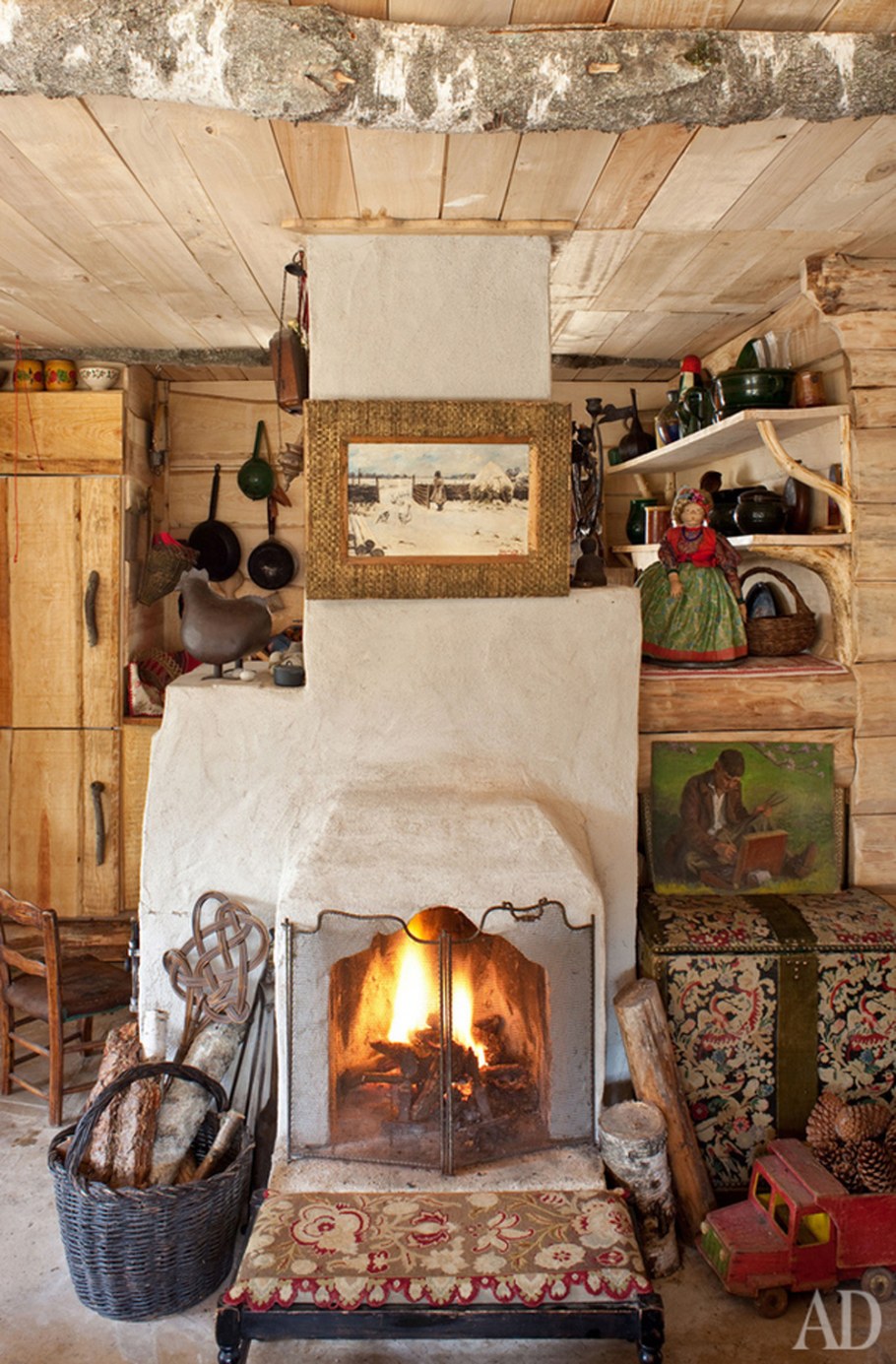 Уютный деревенский домик с печкой