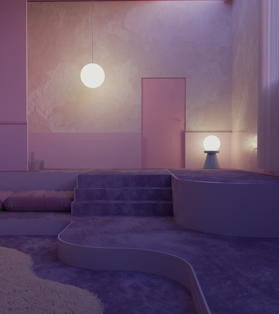 Сиреневый интерьер