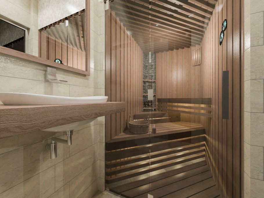 Ванная комната с парилкой