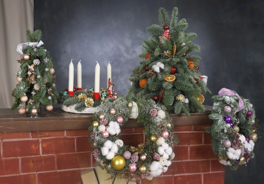 Новогоднее украшение интерьера