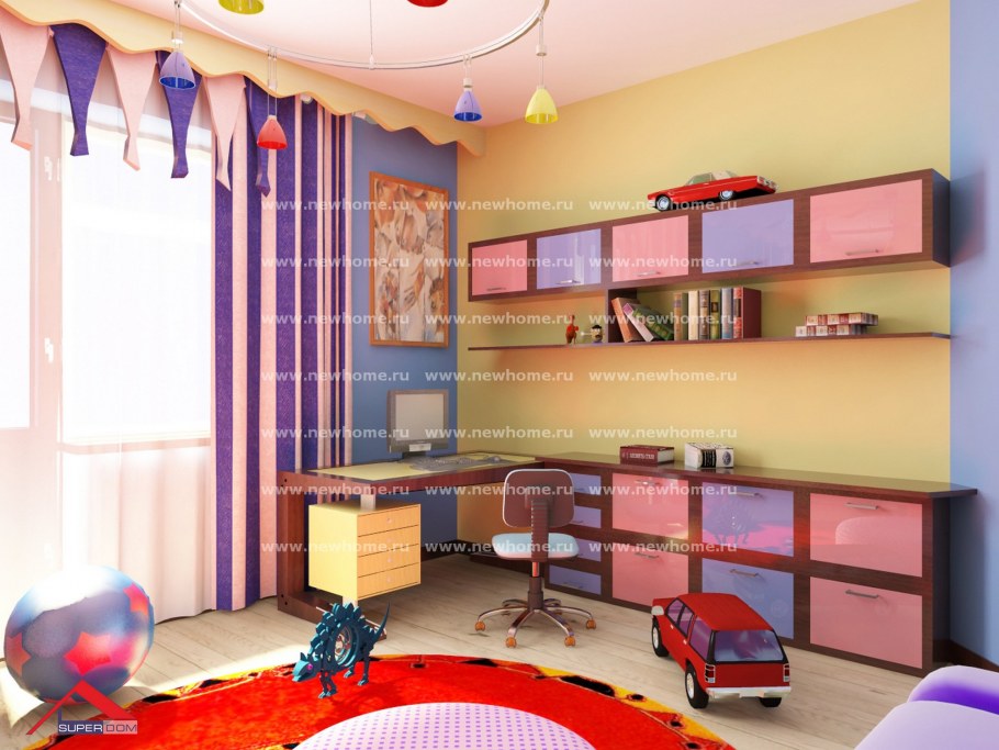 Цветовая гамма для детской комнаты мальчика