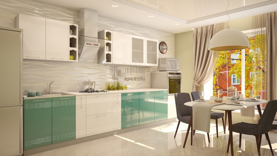 Кухня София мокко модульная