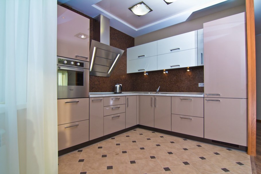 Кухня капучино глянец Леруа Мерлен