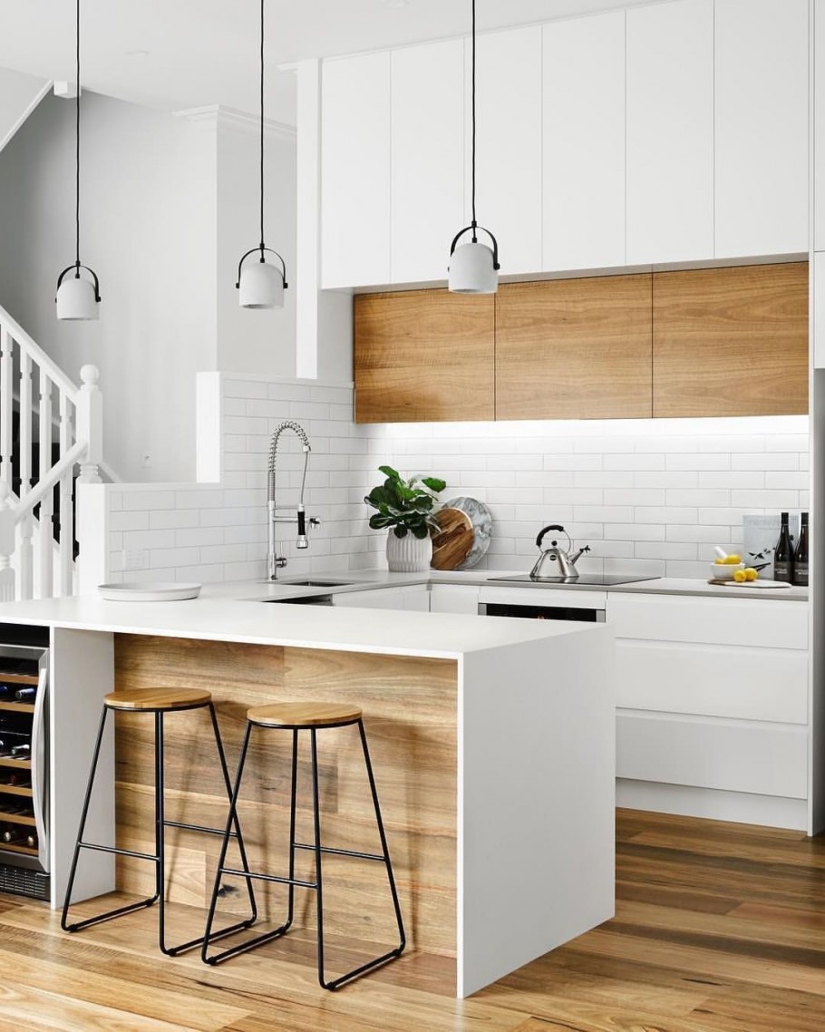 Кухни Сканди икеа белая