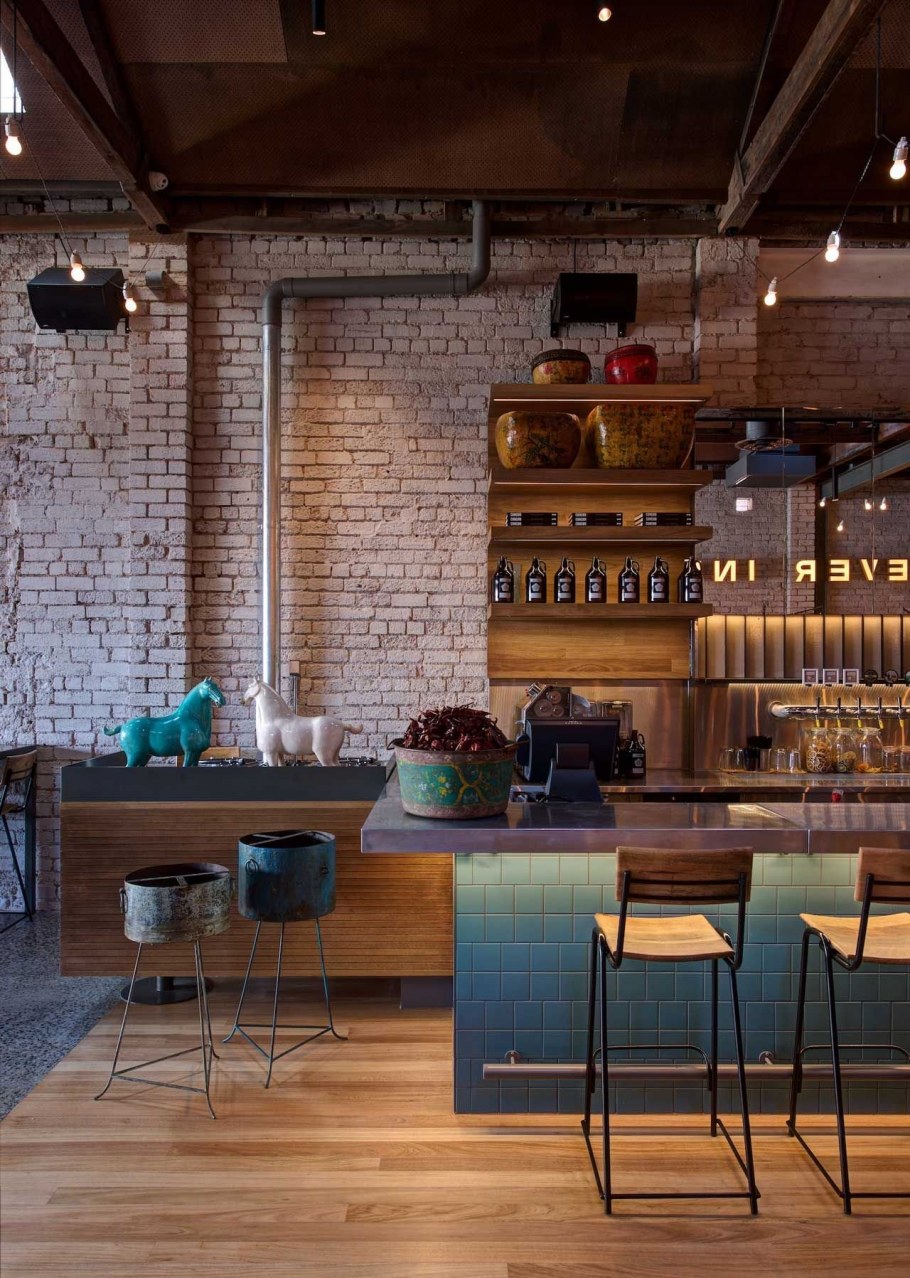 Интерьер кухни в стиле кафе