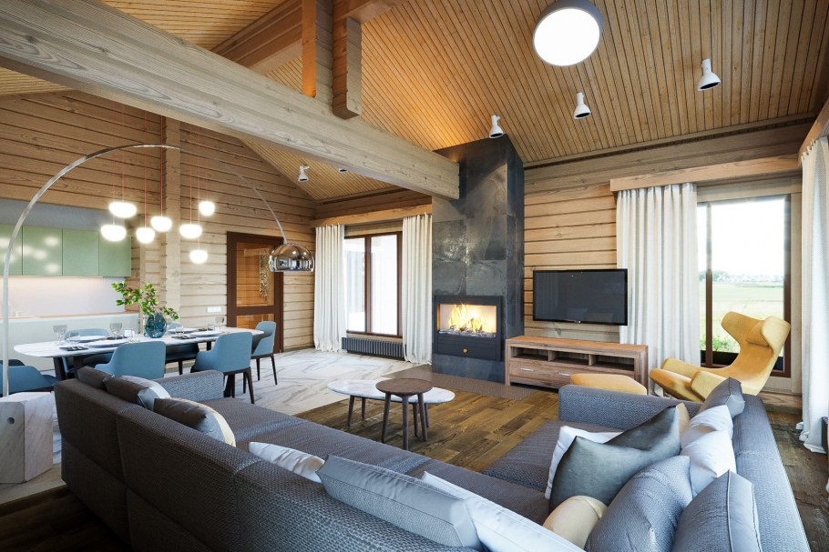 Интерьер загородного дома 2020