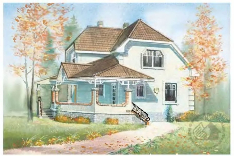 Рисунки домов и коттеджей