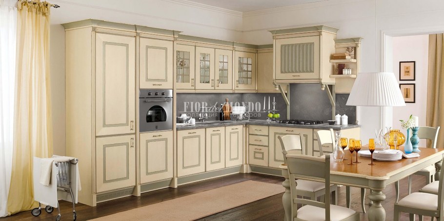 Плитка под зеленую кухню